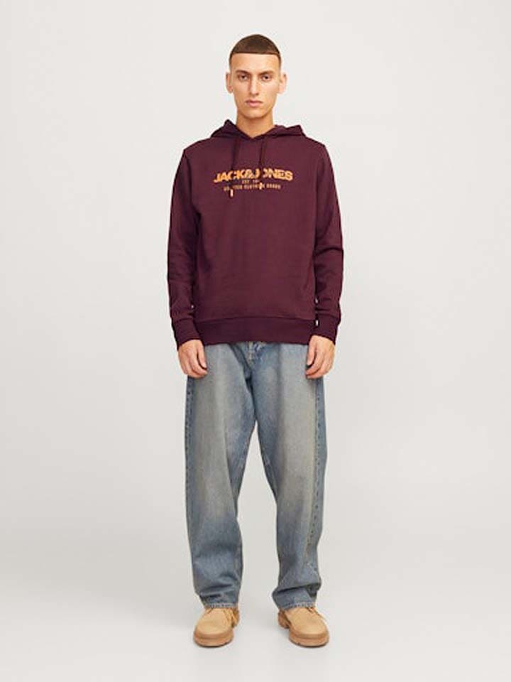 Jack & Jones Hoodie in Bordeaux günstig kaufen
