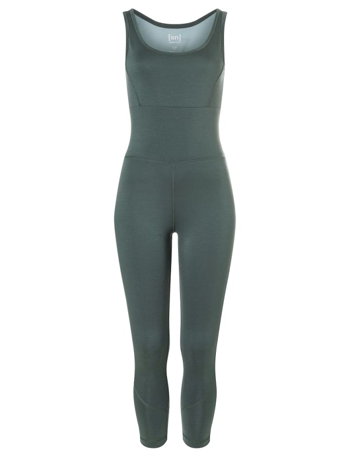 super.natural Merino Einteiler W LIQUID FLOW OVERALL in graugrün günstig kaufen