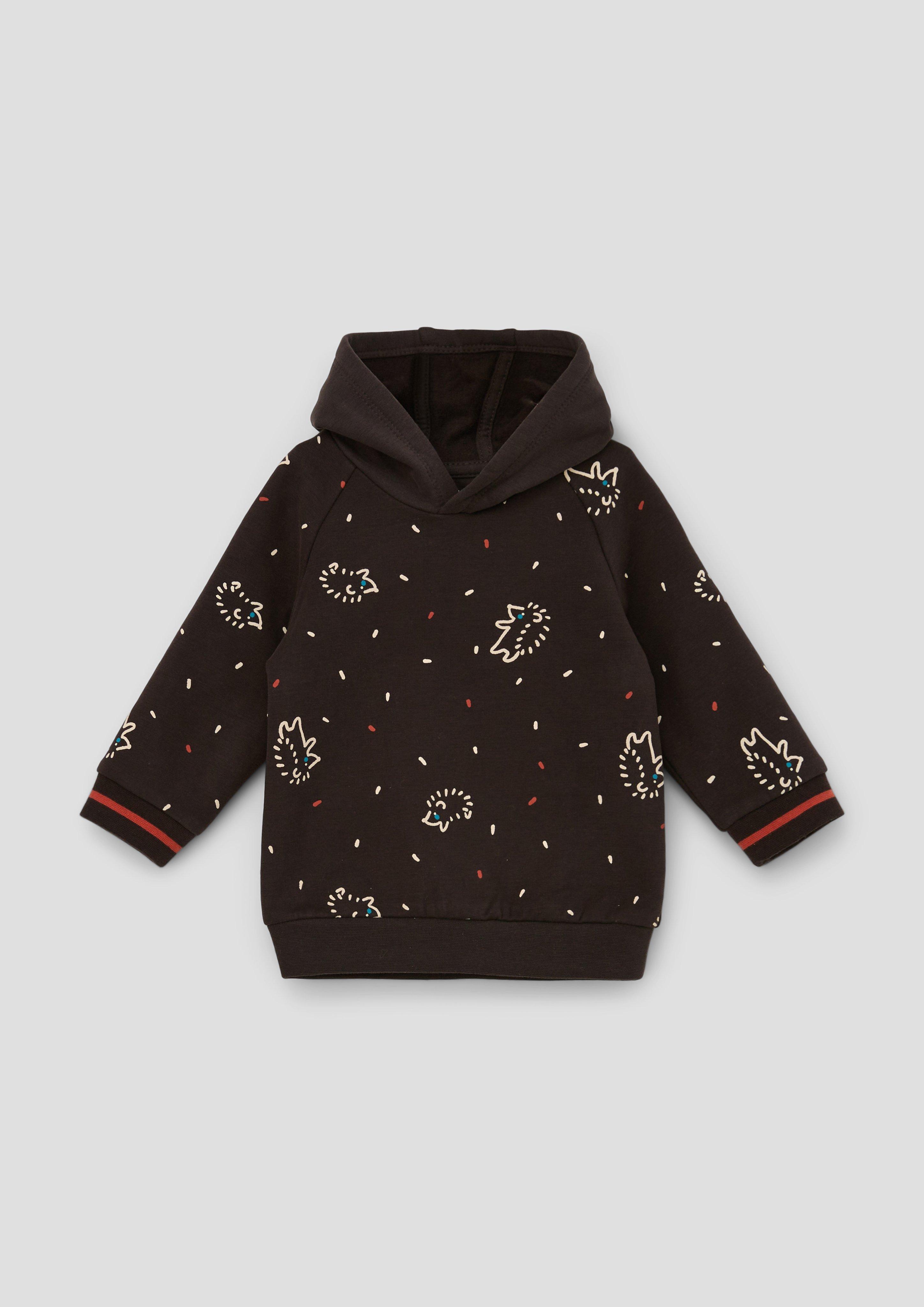 Kapuzensweatshirt mit Allover-Print  2133957-89A2