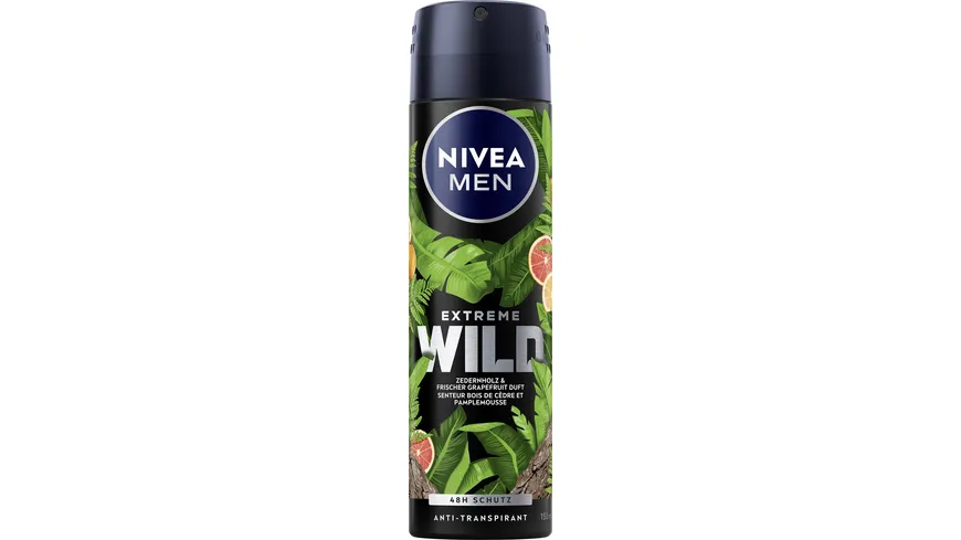 NIVEA MEN Deo Spray Extreme Wild Zedernholz Anti-Transpirant 150 ml