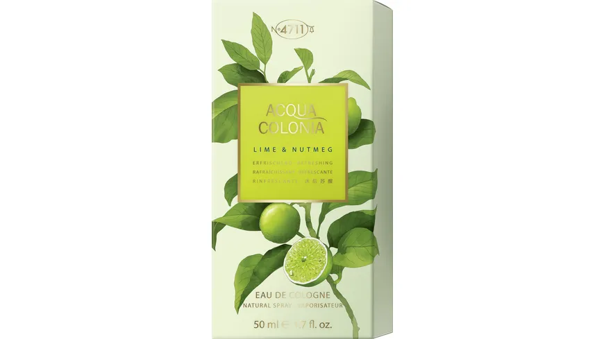 4711 ACQUA COLONIA Lime & Nutmeg Eau de Cologne 50 ml