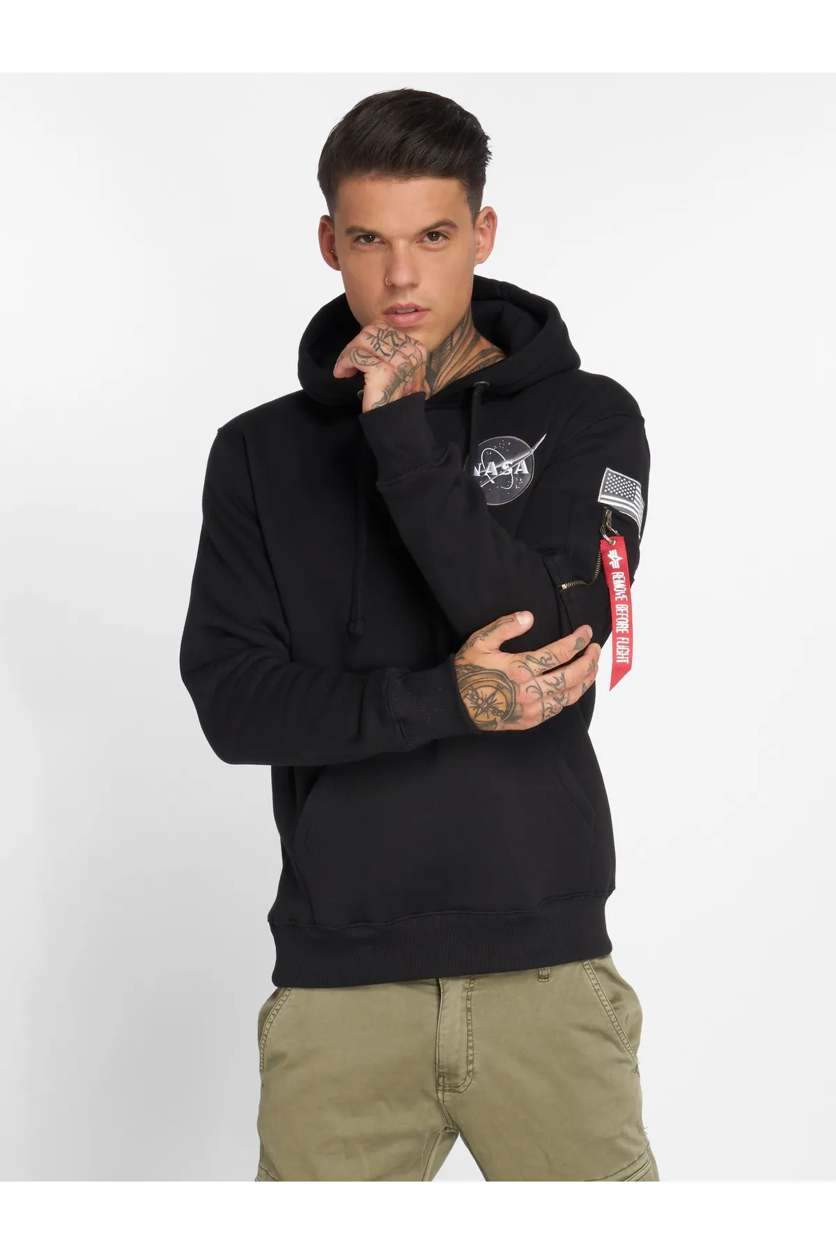Alpha Industries  Sweatshirt - Schwarz - Regular Fit