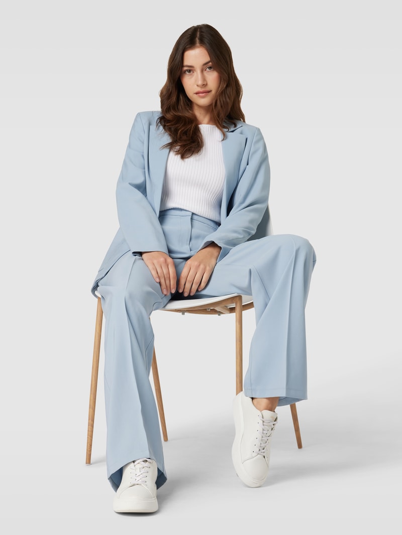 Blazer mit offener Vorderseite in rauchblau