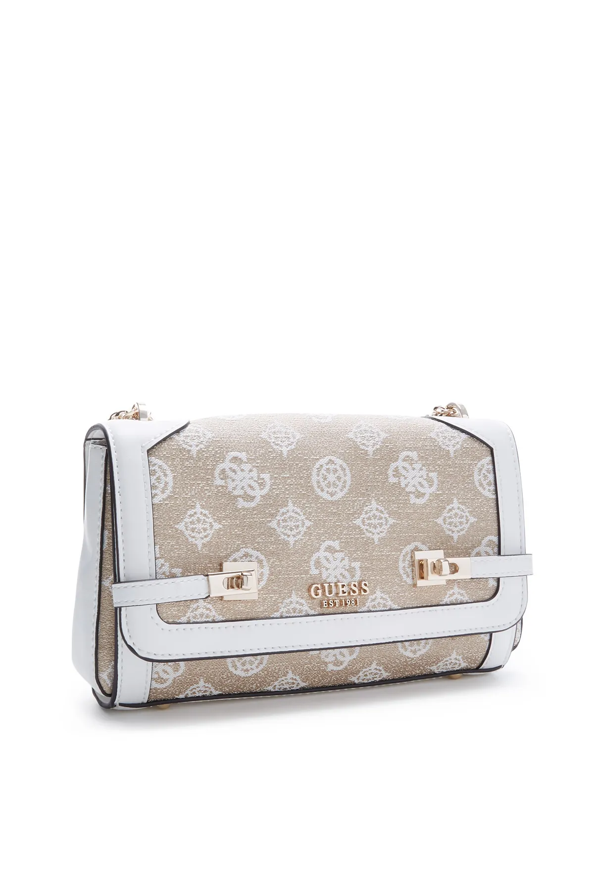 Guess  Loralee Damen Schultertasche Weiß Hwjg92-26210-wlo