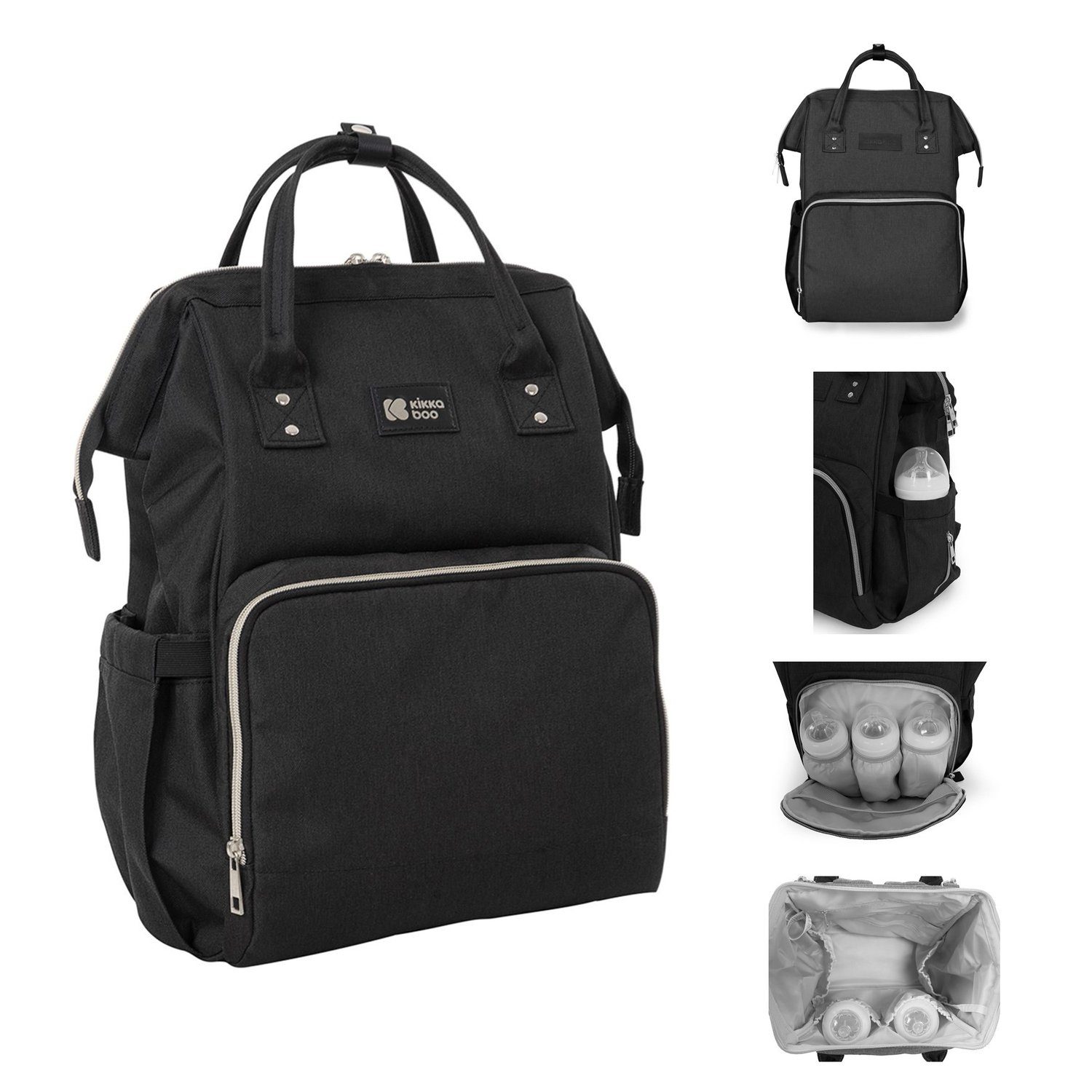 Kikkaboo Wickeltasche Wickeltasche Siena (1-tlg), Rucksack, Wickelunterlage, Grifflänge einstellbar