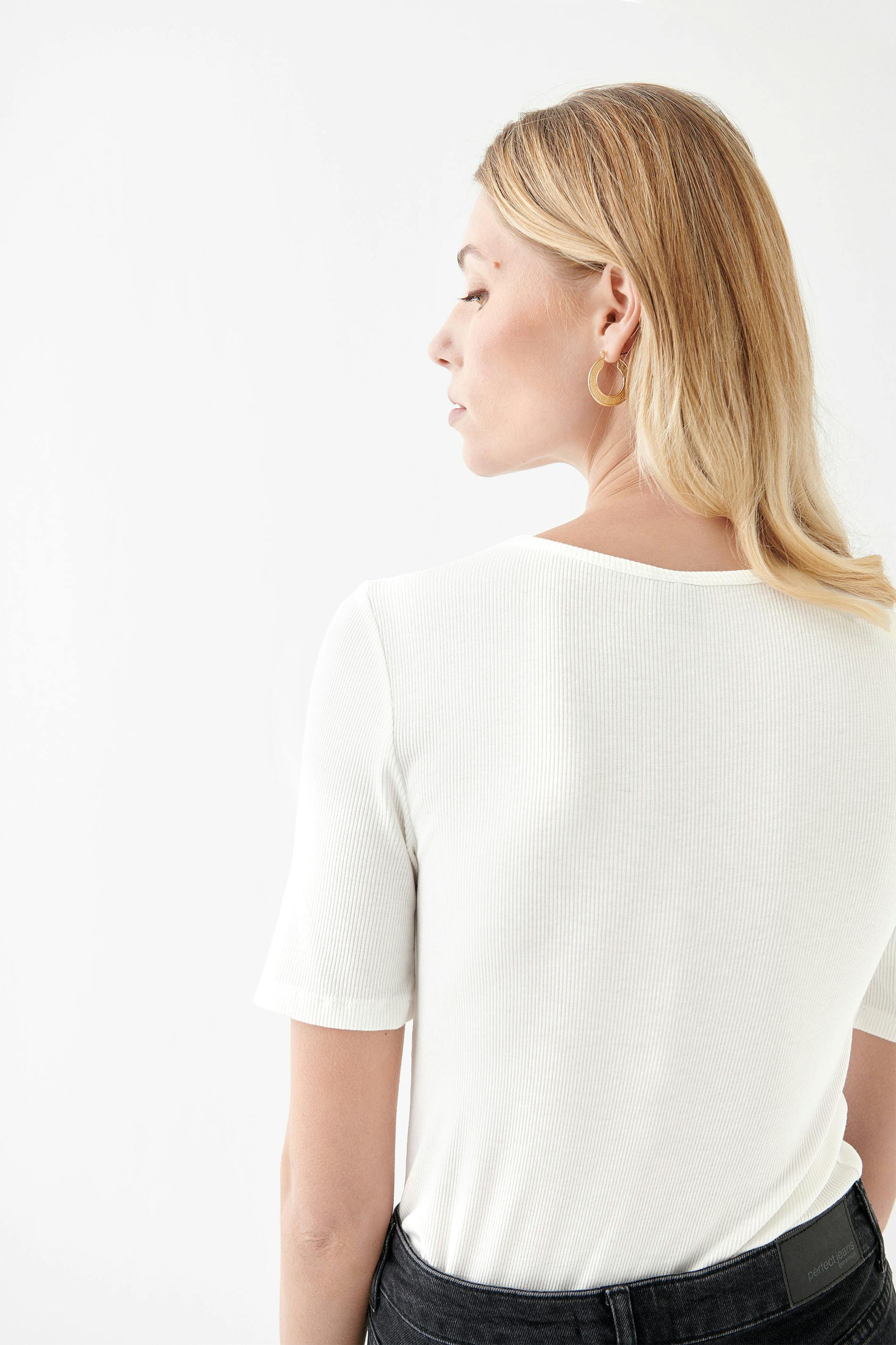 Carmen rib top