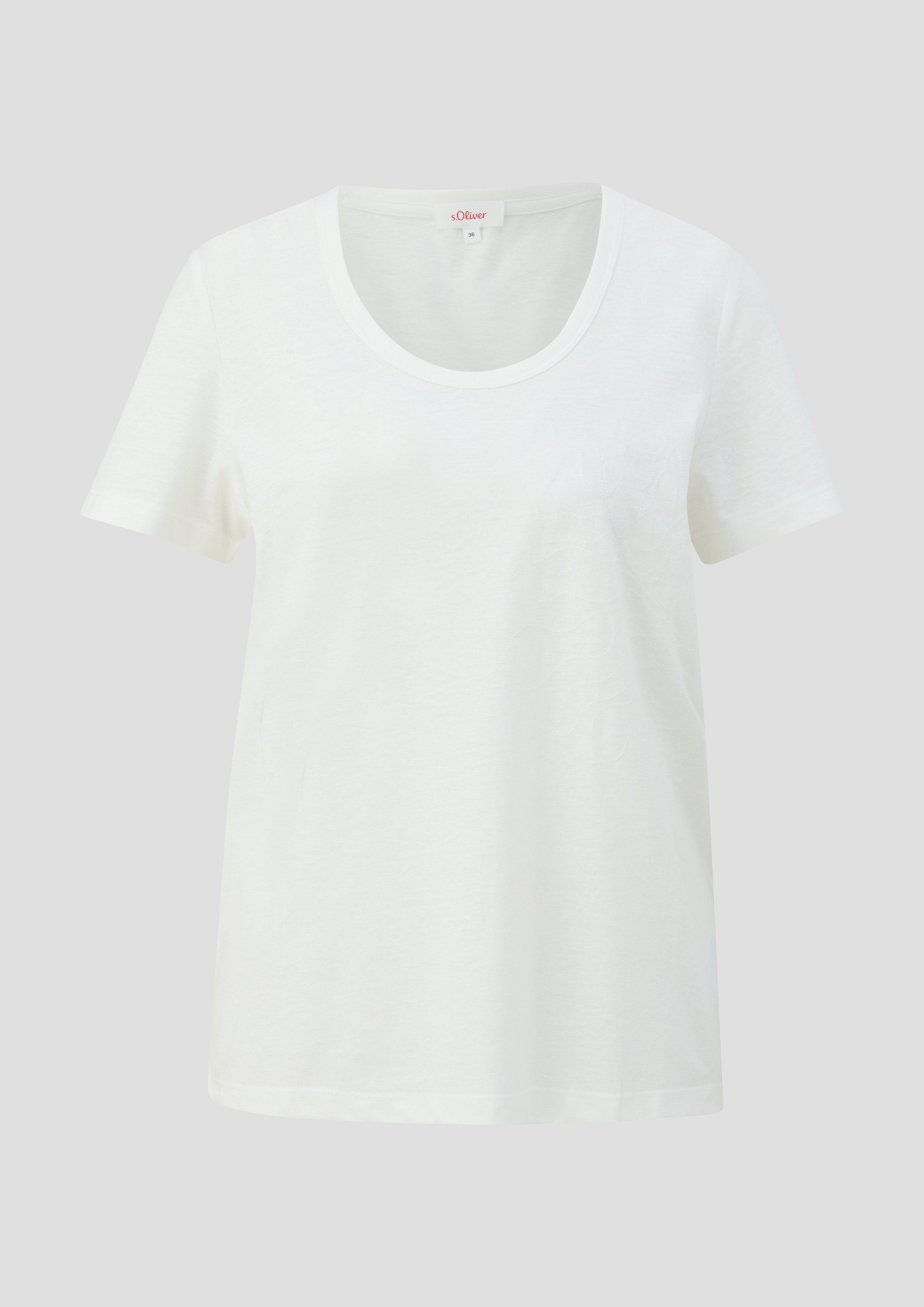 T-Shirt mit Stickerei  2144446-02D1