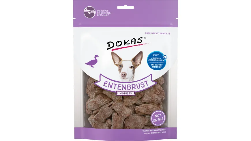 Dokas Hunde Snack Entenbrust Nuggets gefriergetrocknet 110 g