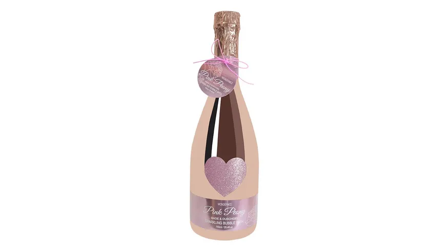 WONDERNICE Pink Peony Duschgel in Champagnerflasche 750 ml