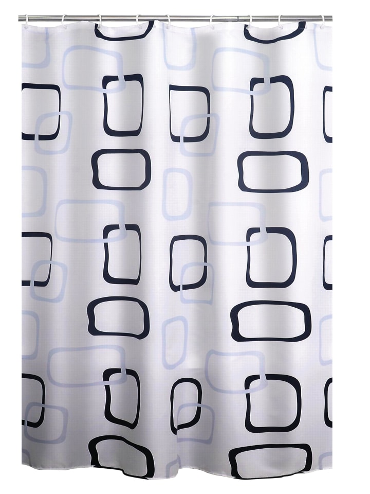 RIDDER Duschvorhang Textil Geo blau 180x200 cm günstig kaufen onesize
