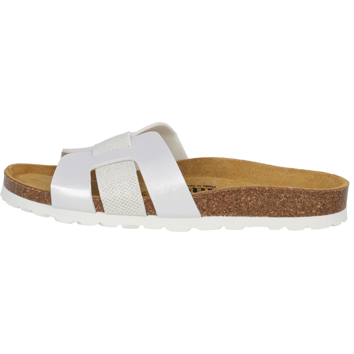 Palado Crisui, Pantoletten, Damen, Weiß Metallic