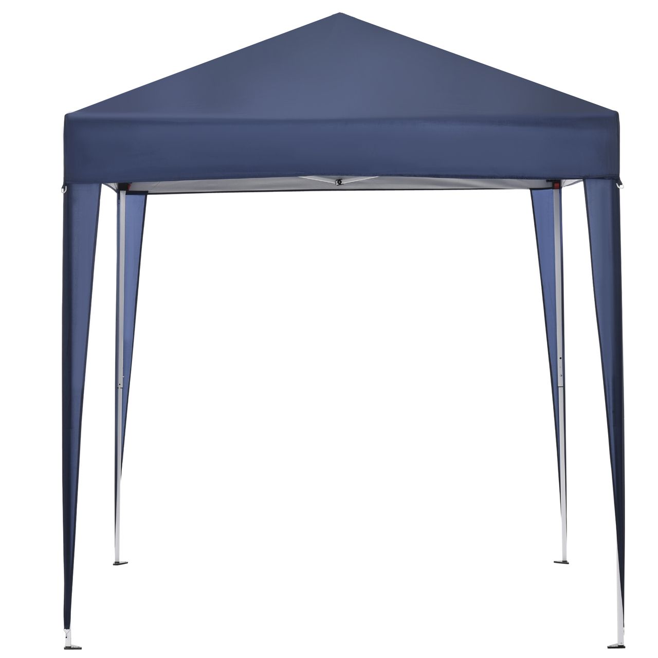 Outsunny Pavillon 2x2m Faltpavillon 4 Seitenwände mit Fenster Tragetasche Stahl