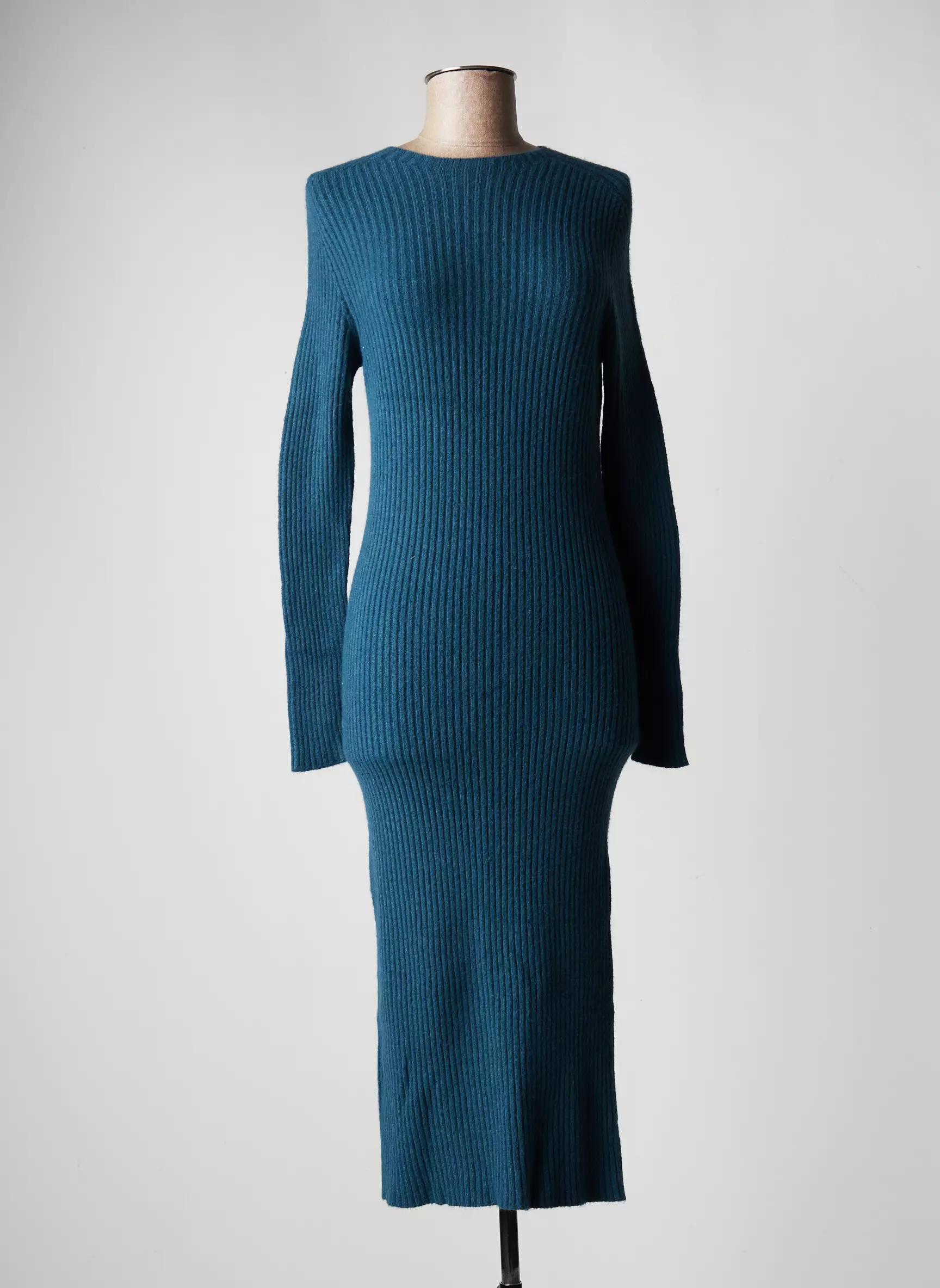 Senes Robes Mi Longues Femme couleur bleu
