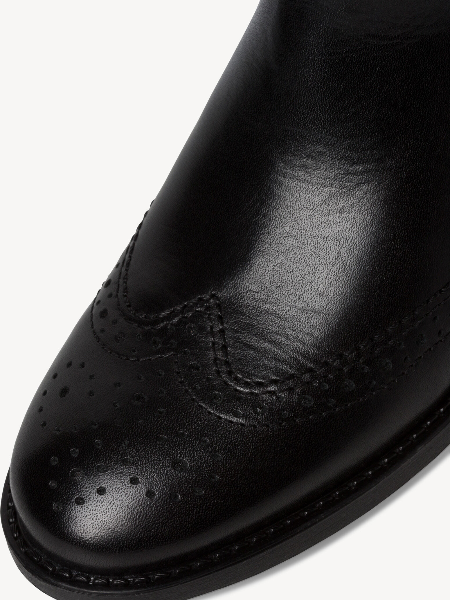 Bottine Chelsea en cuir - noir