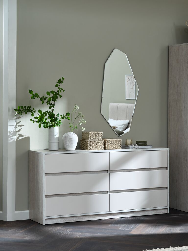 BILLUND BILLUND 3 Chest of Drawers, Travertine/Beige