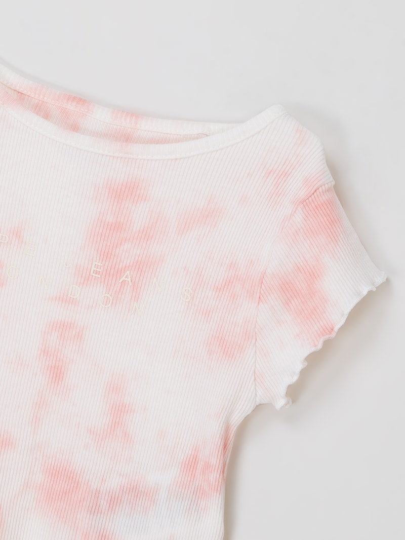 T-Shirt im Batik-Look Modell 'Hermione' in rosa