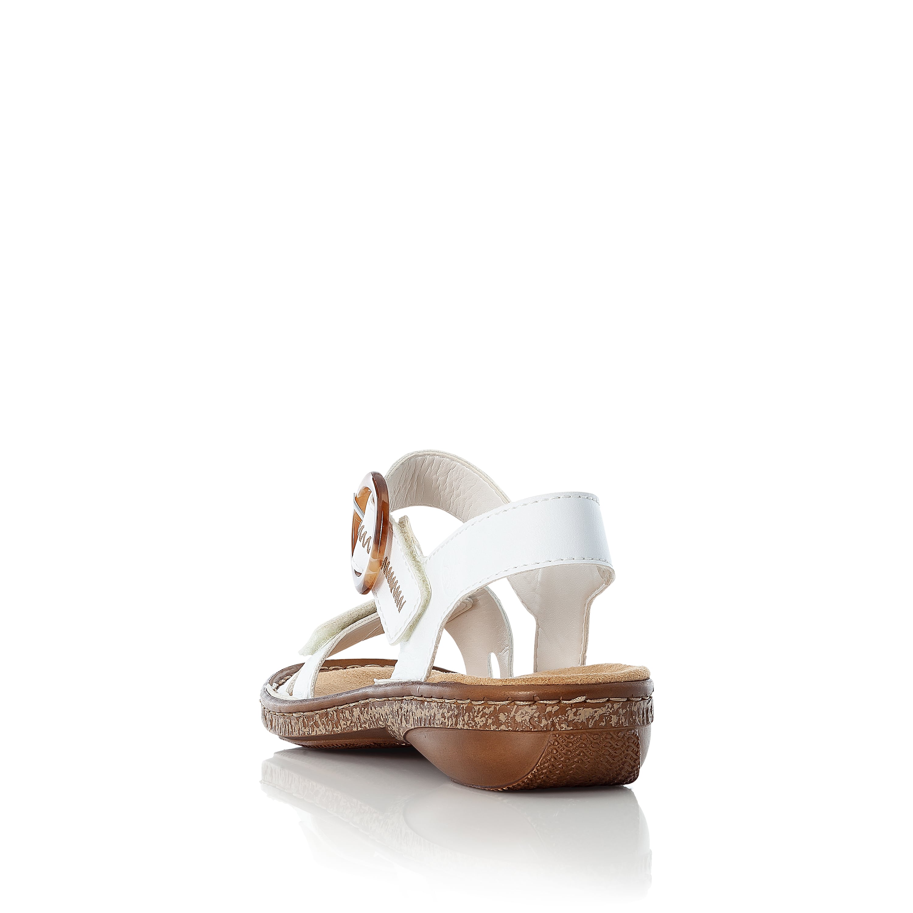 Rieker Damen Riemchensandalen reinweiß