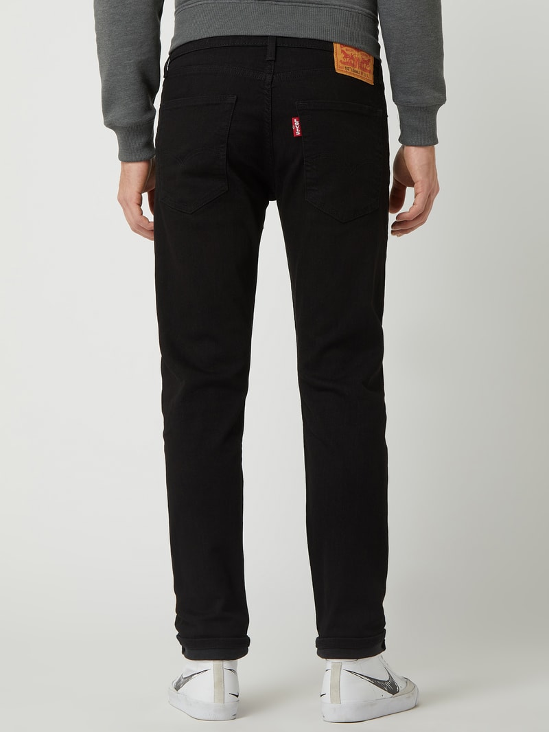 Slim Tapered Fit Jeans mit Stretch-Anteil Modell '512' in schwarz