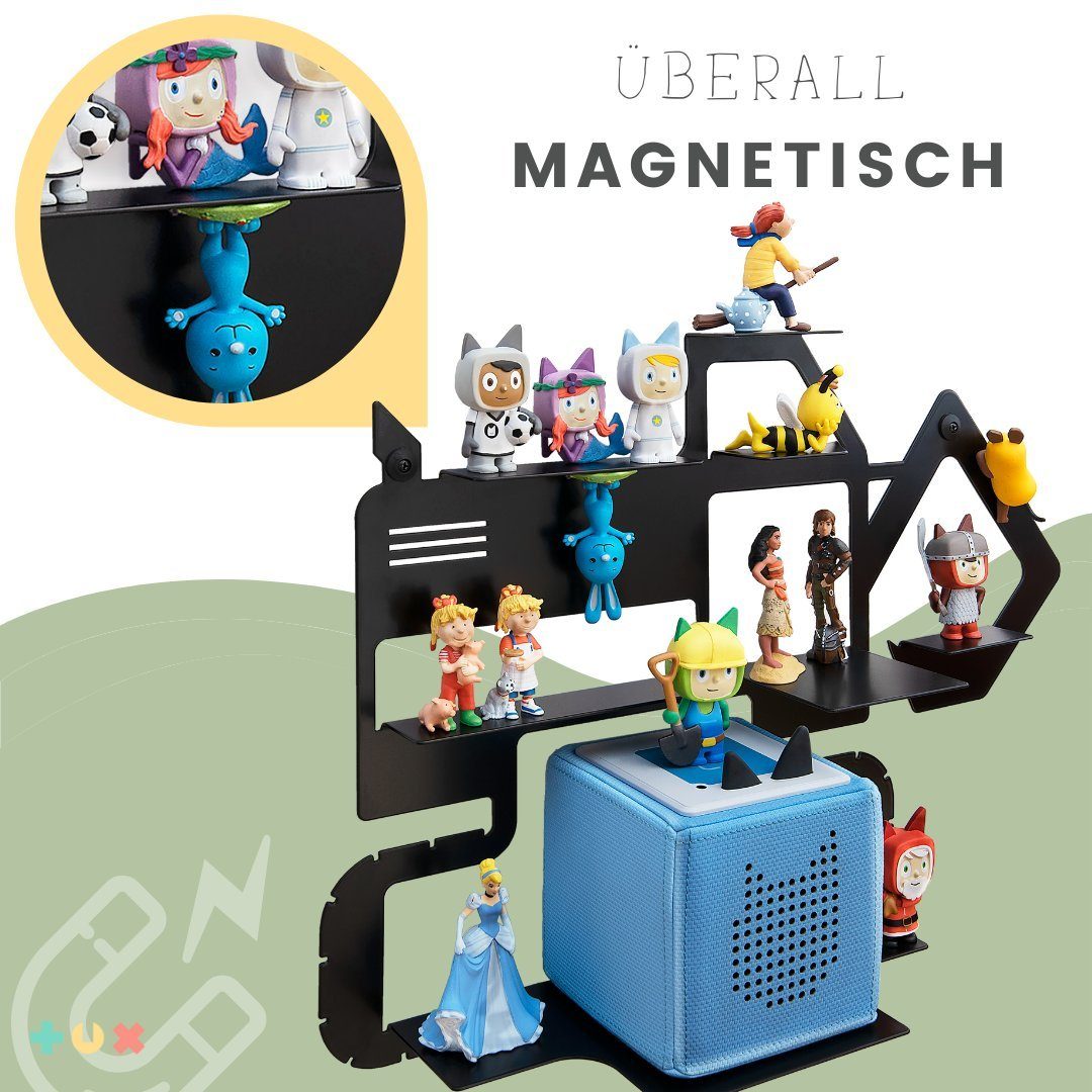 TUX Wandregal TUX-Regal passend für Toniebox und über 40 Tonies 
