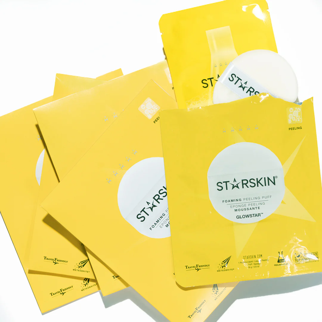 Essentials GLOWSTAR™ putojošais pīlinga kārtiņš - atsvaidzinošs sejas skrubis