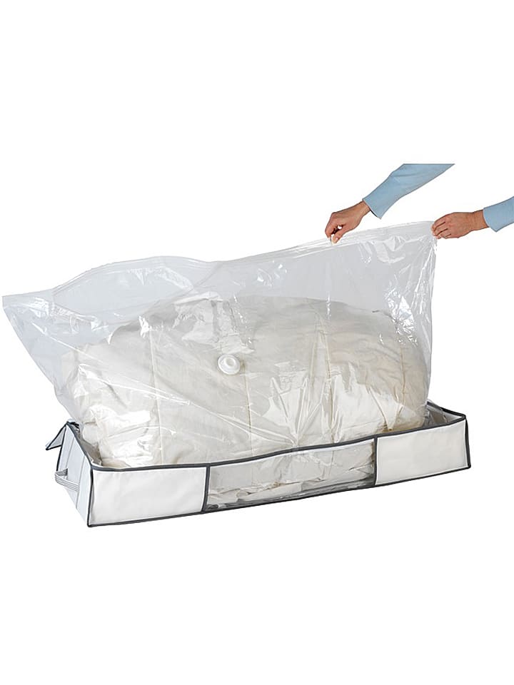 Wenko Vakuum-Unterbettkommode in Weiß - (B)105 x (H)45 x (T)15 cm günstig kaufen onesize