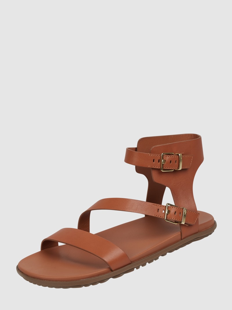Sandalen aus Leder Modell 'Solivan' in cognac
