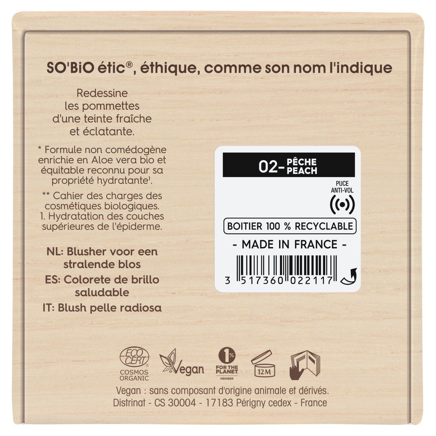 SO BiO étic Blush for en sunn glød, guddommelig hudtone