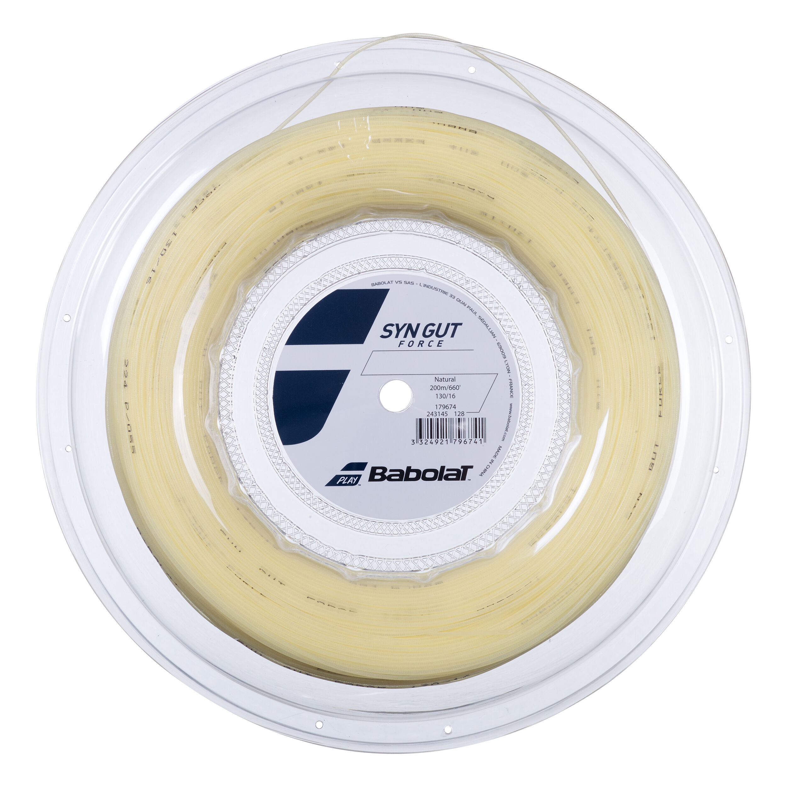 Synthetic Gut Force Saitenrolle 200m - Nude