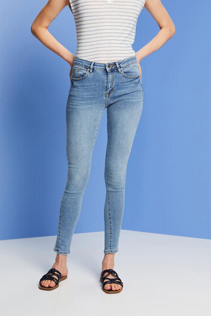 Washed Jeans mit Bio-Baumwolle