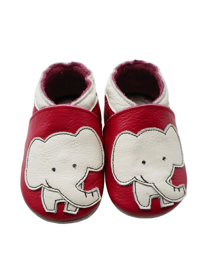 Yalion Leder-Krabbelschuhe 