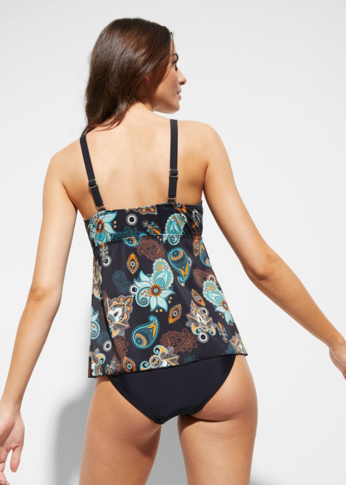 Tankini Oberteil mit Prothesentasche aus recyceltem Polyamid
