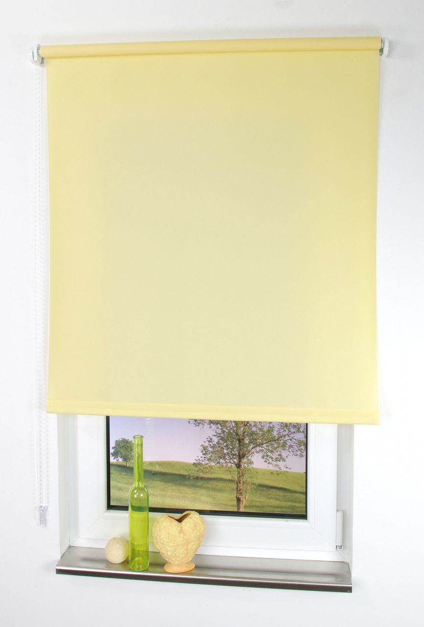 Bella Casa Seitenzugrollo, Kettenzugrollo, 180 x 82 cm, gelb