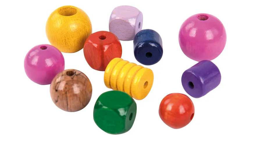 Rayher Holzperlen bunt, 350g 350 g