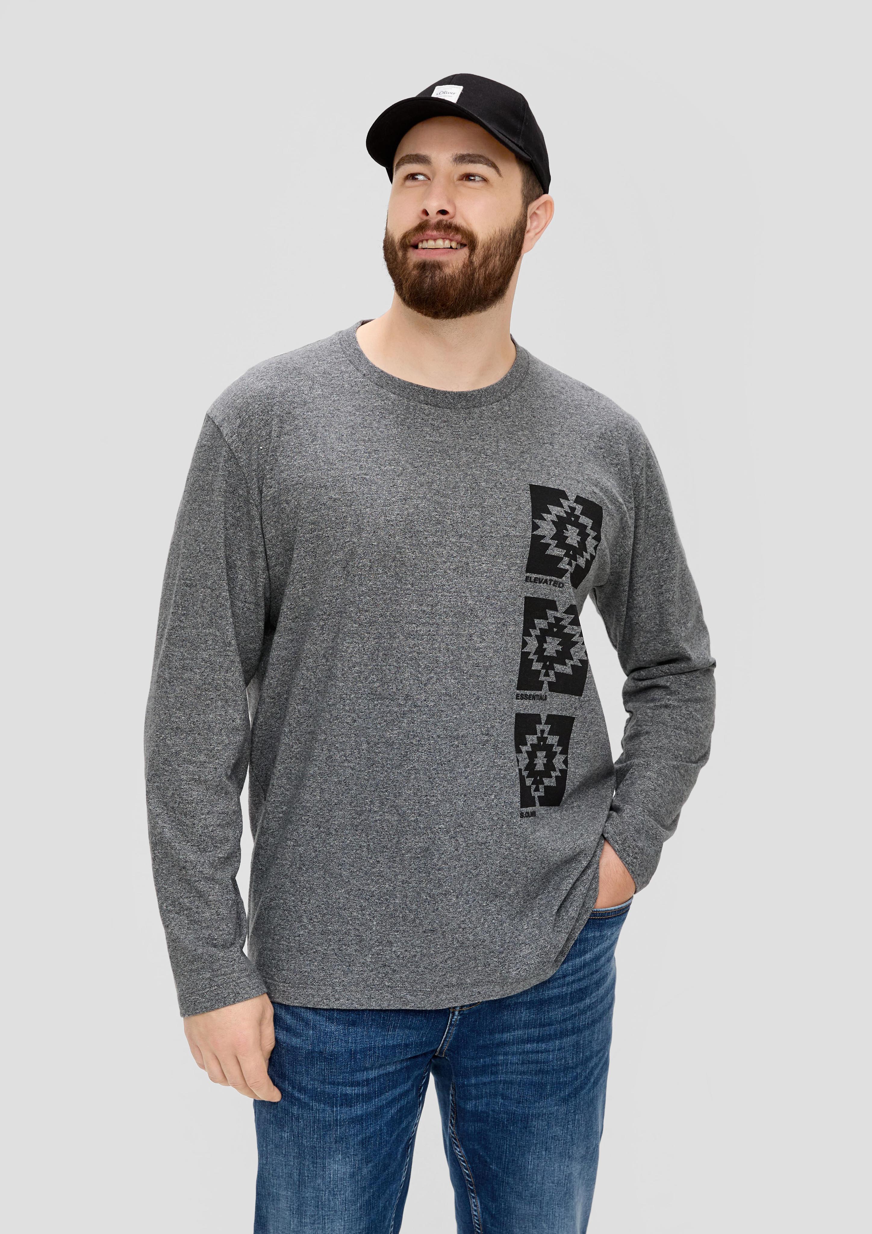 Longsleeve mit gummiertem Grafik-Print  2143253-98D1