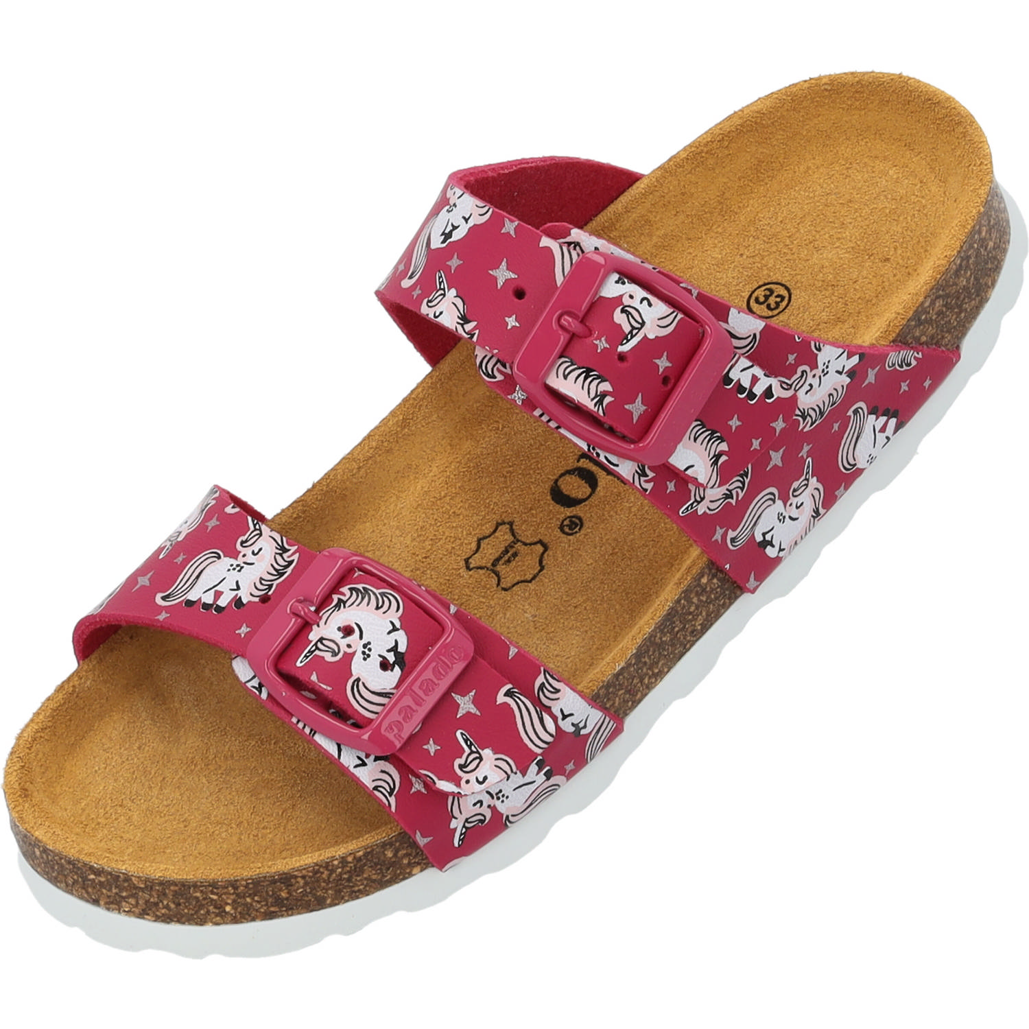 Palado Kids Samos G Print, Pantoletten, Kinder, Pink Unicorn