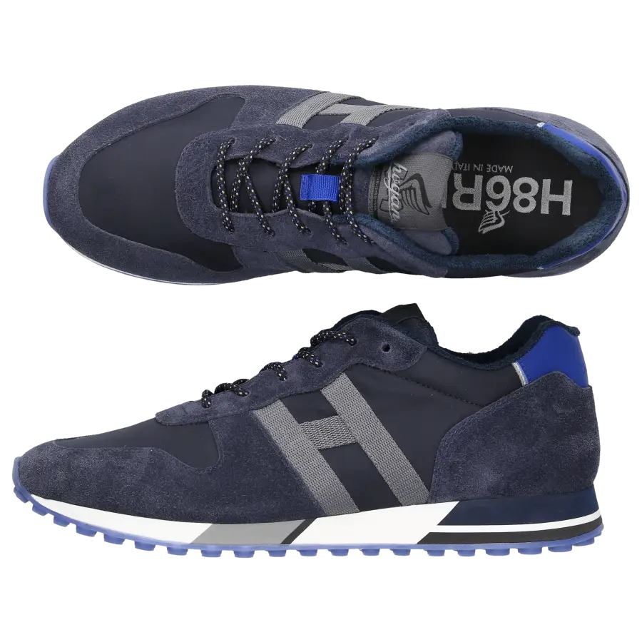 Hogan - Sneaker low H383 Veloursleder - blau
