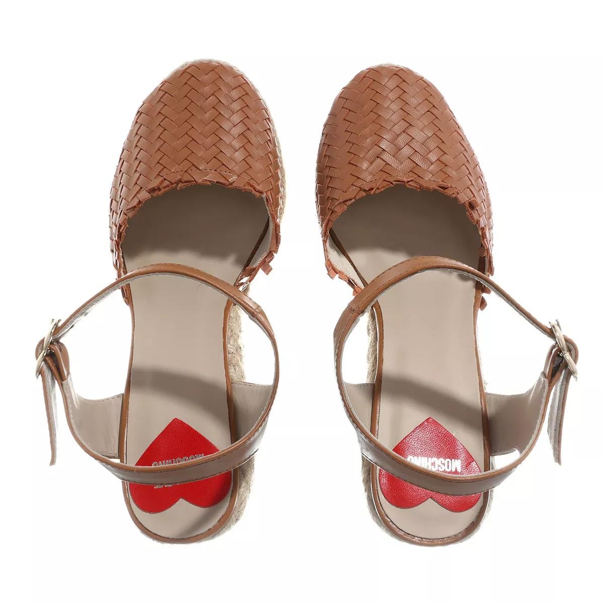 MOSCHINO Keilsandalen braun Espadrille