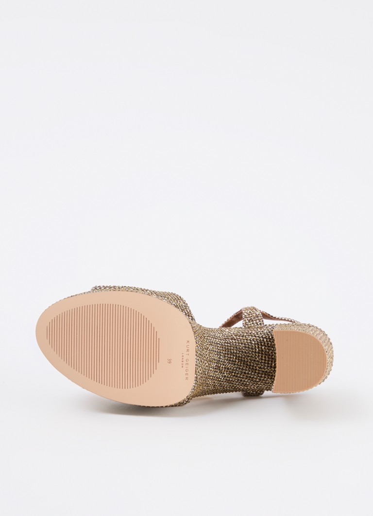 Kurt Geiger Kensington Platform sandals with rhinestones