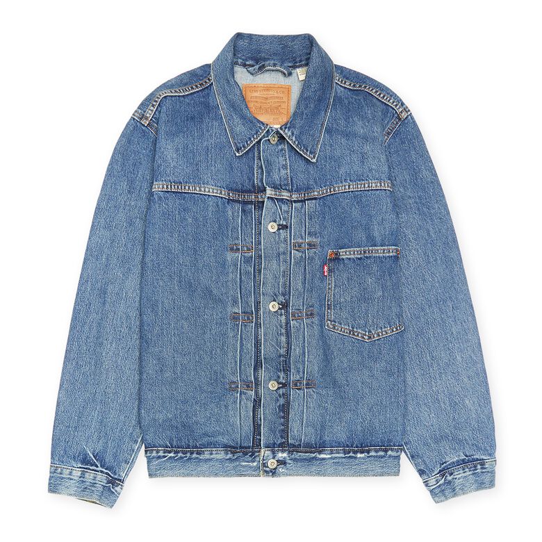 Levi's Type I Trucker Dancing Queen Trucker med indigo - worn in