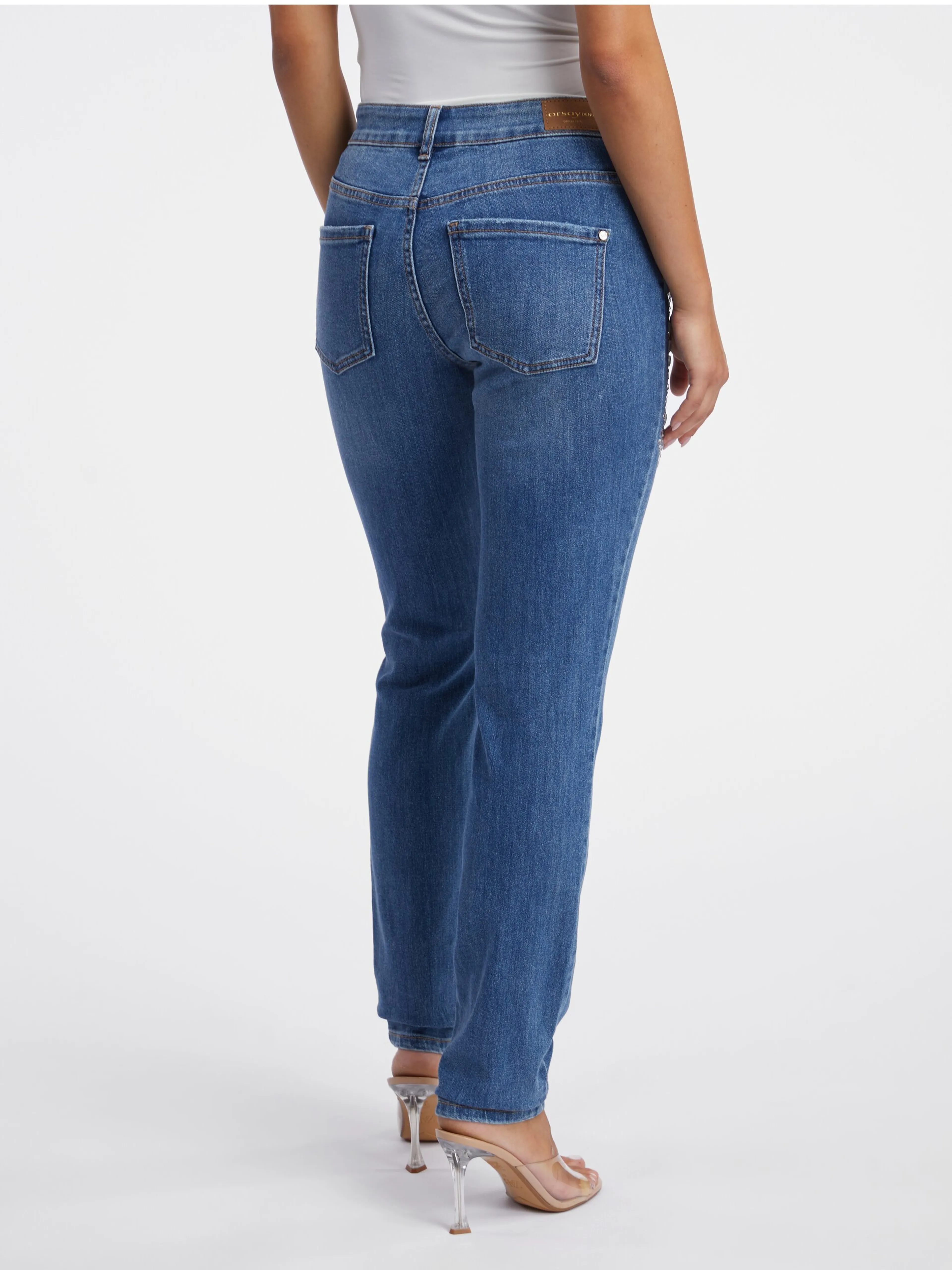 Blaue Damen Slim Fit Jeans ORSAY