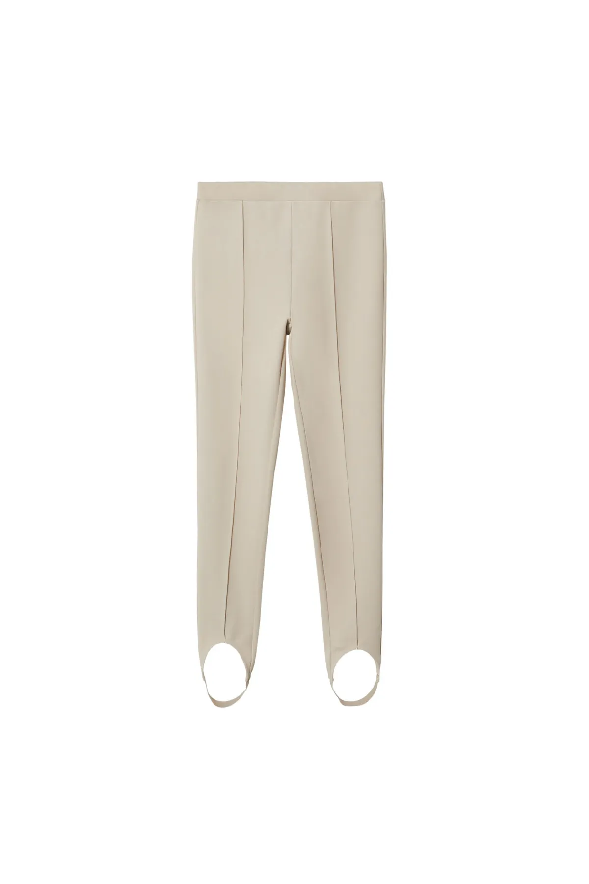 MANGO  Leggings - Beige - Mittlerer Bund