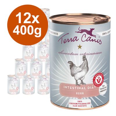 Sparpaket Terra Canis Alimentum Veterinarium Intestinal 12 x 400 g