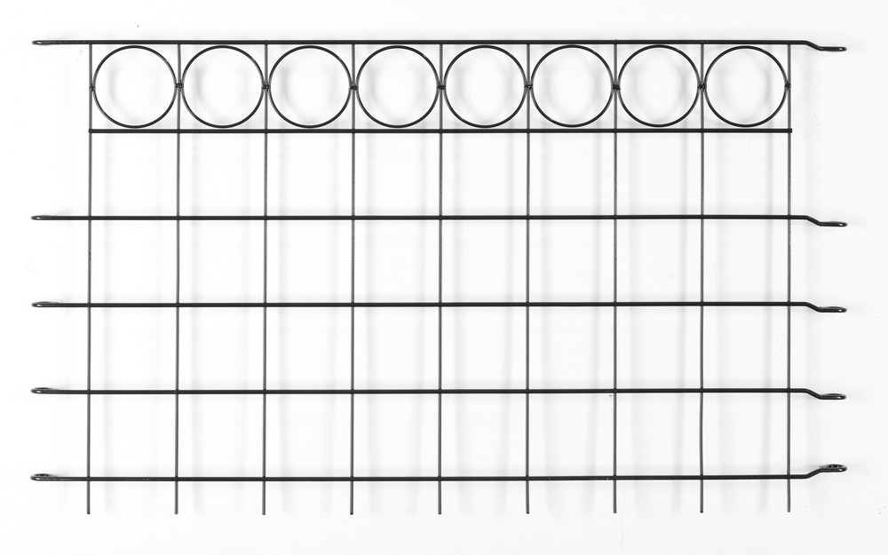 Powertec Garden Zaun-4er Set, ca. 1000 x 600 mm - Grau, 21FS10
