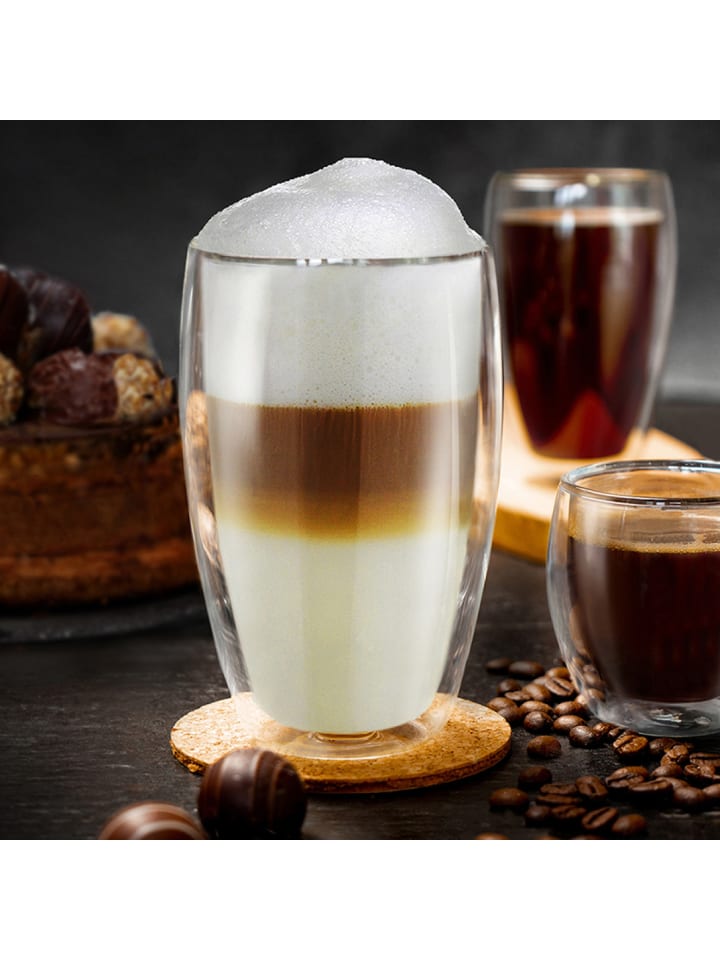 Creano 6er Set Doppelwandgläser s-hoch, 400ml Glas günstig kaufen onesize