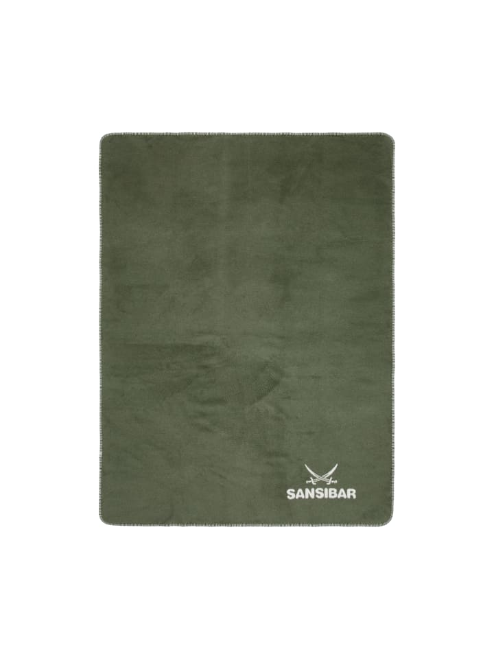 Sansibar Wohndecke Doubleface in Grün günstig kaufen 150x200 cm