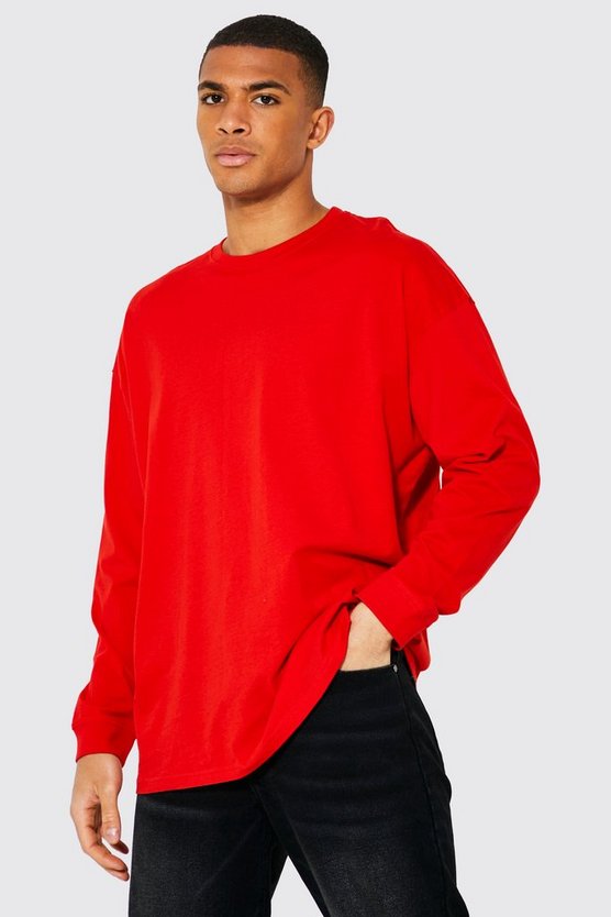 Langärmliges Oversize T-Shirt