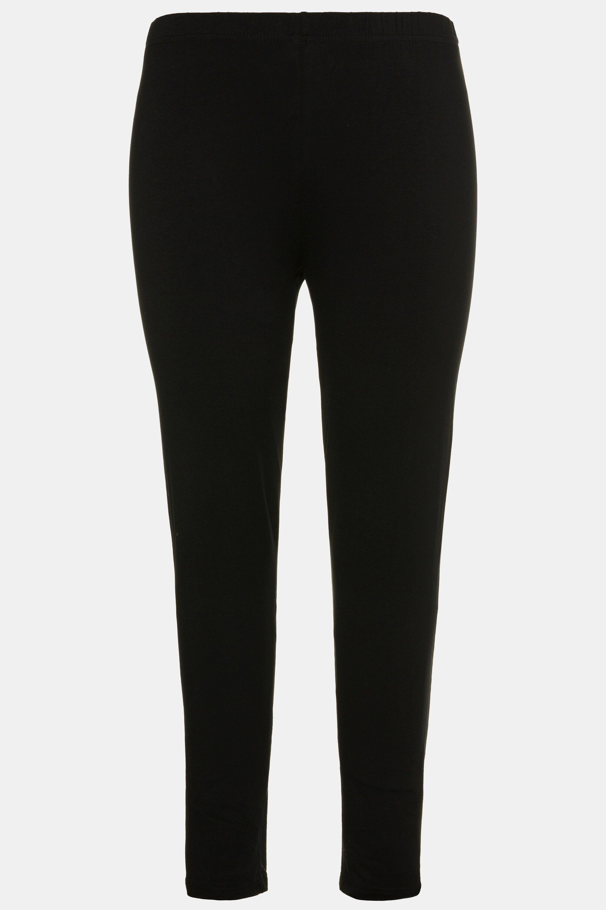Ulla Popken Funktionshose Leggings Baumwolle Rundum-Gummibund
