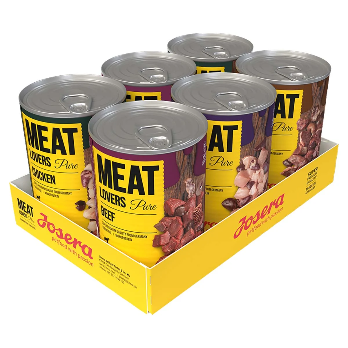 Josera Meat Lovers Pure Mixpaket 6x400g kaufen bei ZooRoyal