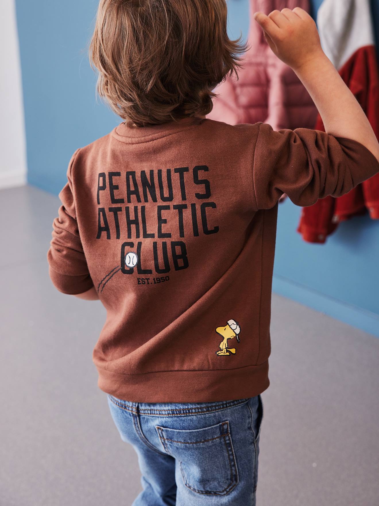 Sweat garçon Snoopy Peanuts® moka