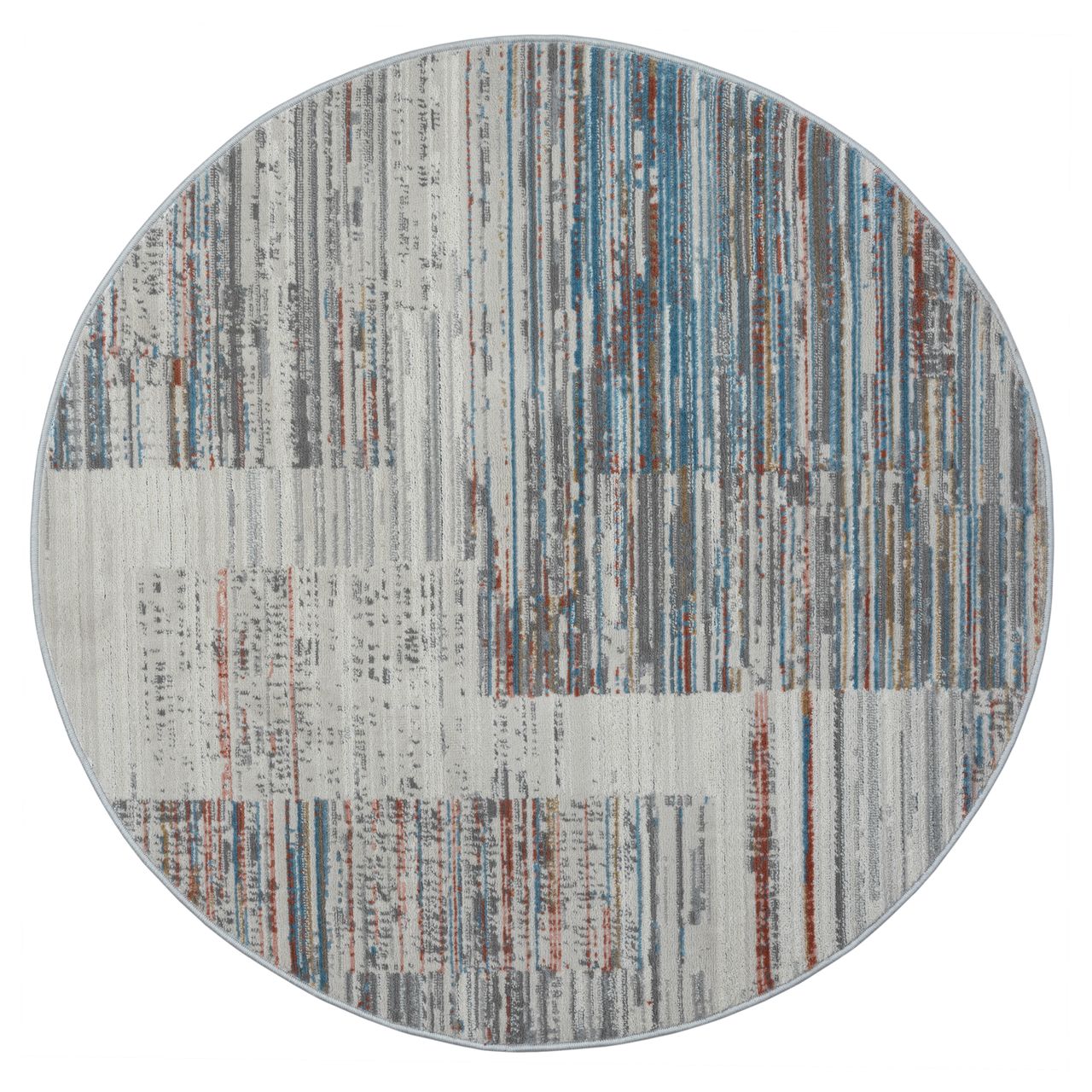 MyFlair Teppich Arden , 120cm x 120cm, Farbe Multicolor, rund, Florhöhe 8mm